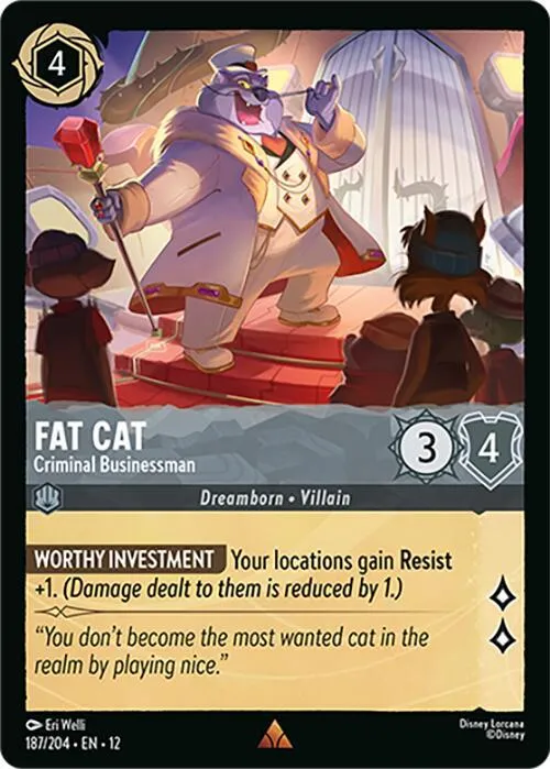 Fat Cat - Criminal Businessman - Cold Foil