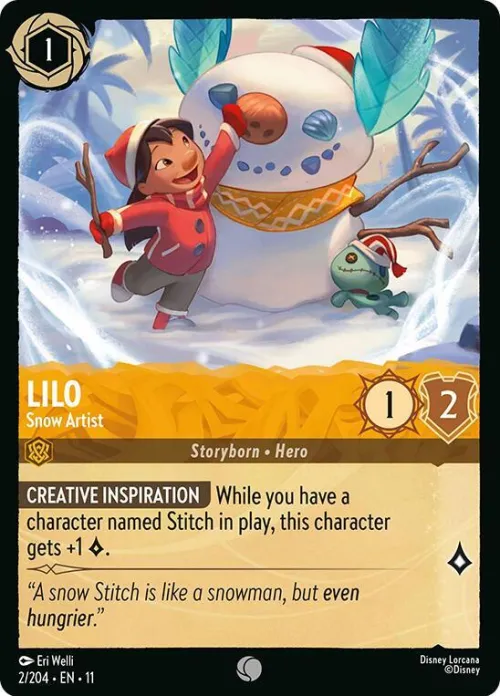 Lilo - Snow Artist - Cold Foil