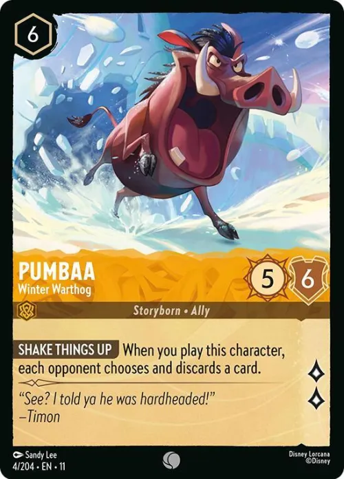 Pumbaa - Winter Warthog - Cold Foil