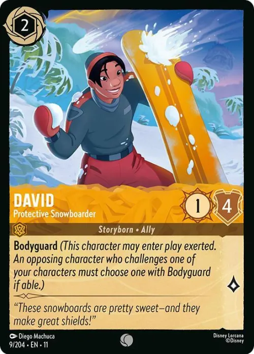 David - Protective Snowboarder - Cold Foil