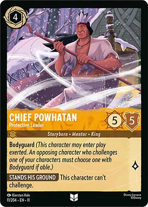 Chief Powhatan - Protective Leader - Cold Foil