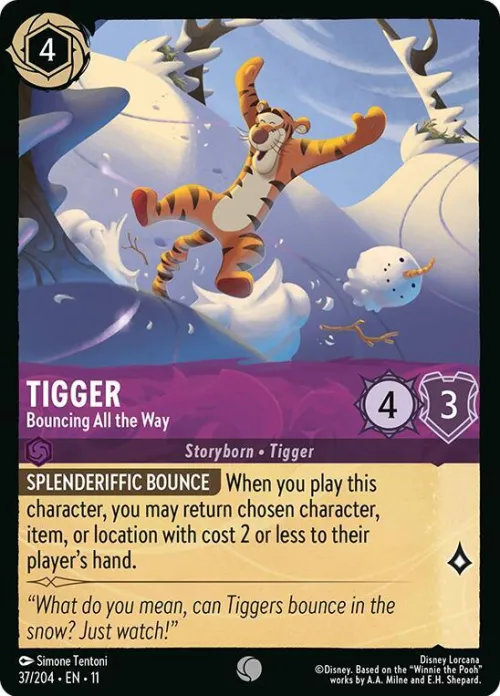 Tigger - Bouncing All the Way - Cold Foil