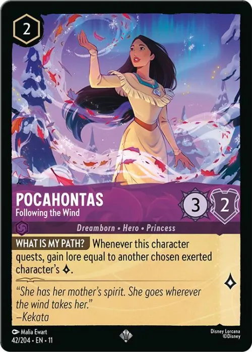 Pocahontas - Following the Wind - Cold Foil