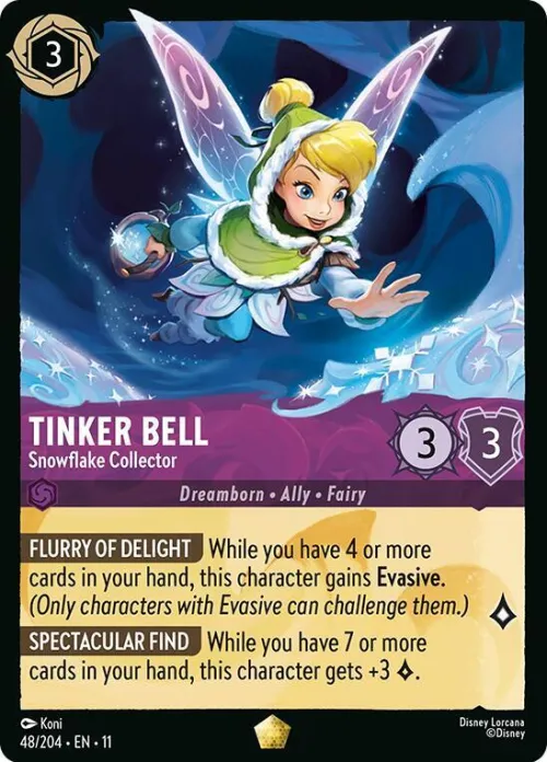 Tinker Bell - Snowflake Collector - Cold Foil