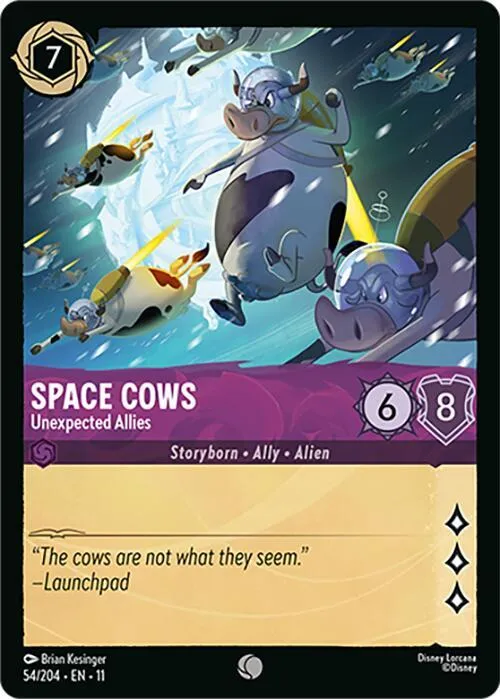 Space Cows - Unexpected Allies - Cold Foil