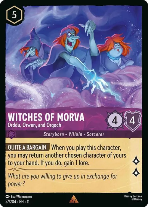 Witches of Morva - Orddu, Orwen, and Orgoch - Cold Foil
