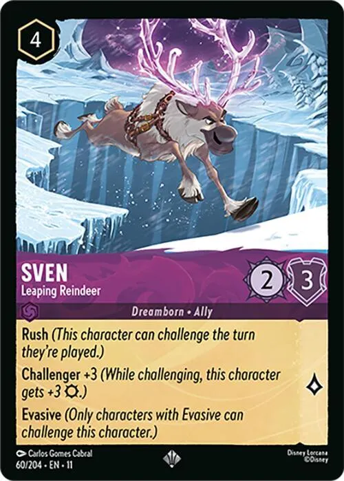 Sven - Leaping Reindeer - Cold Foil