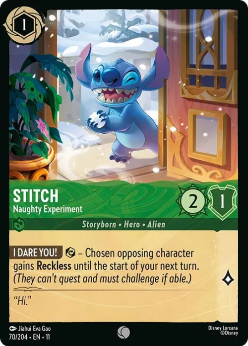Stitch - Naughty Experiment - Cold Foil