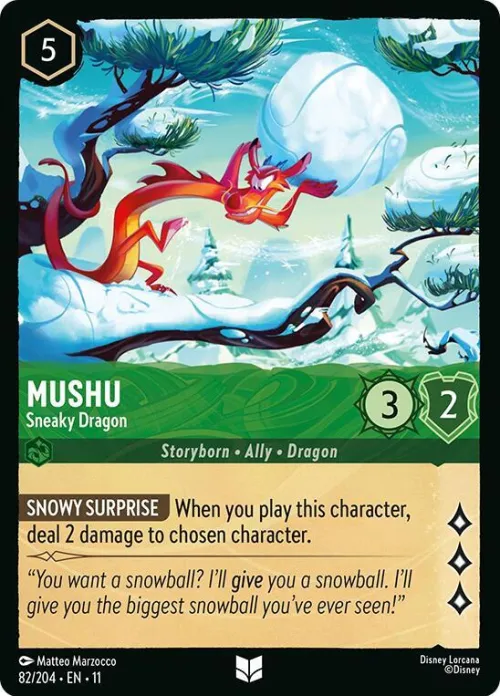 Mushu - Sneaky Dragon - Cold Foil