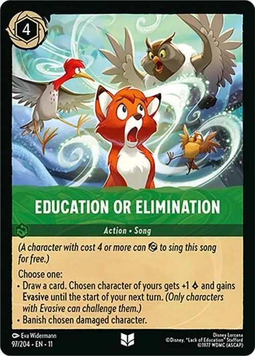 Education or Elimination - Cold Foil