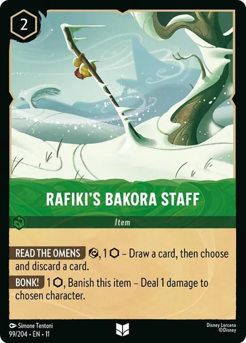 Rafiki's Bakora Staff - Cold Foil
