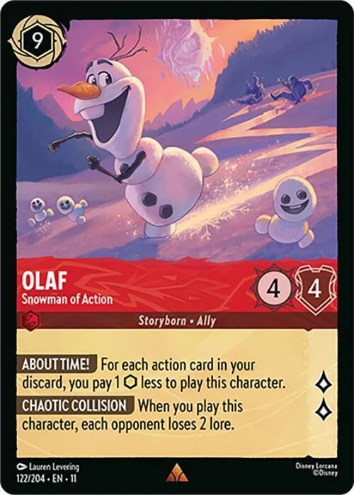 Olaf - Snowman of Action - Cold Foil