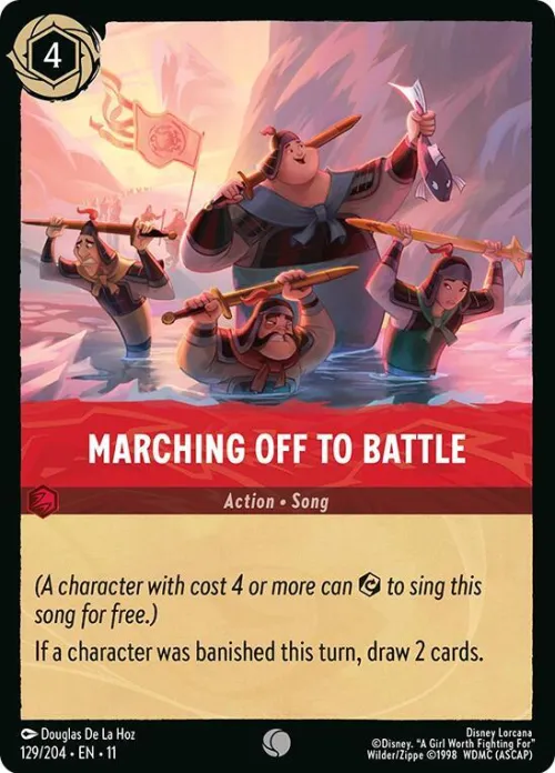 Marching Off to Battle - Cold Foil