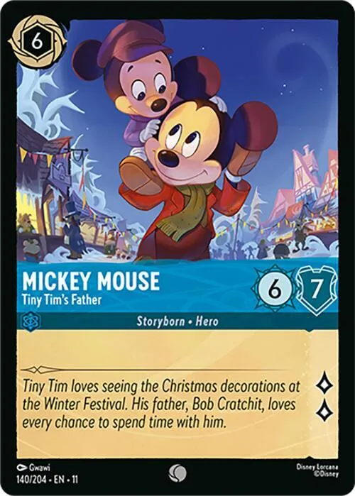 Mickey Mouse - Tiny Tim's Father - Cold Foil