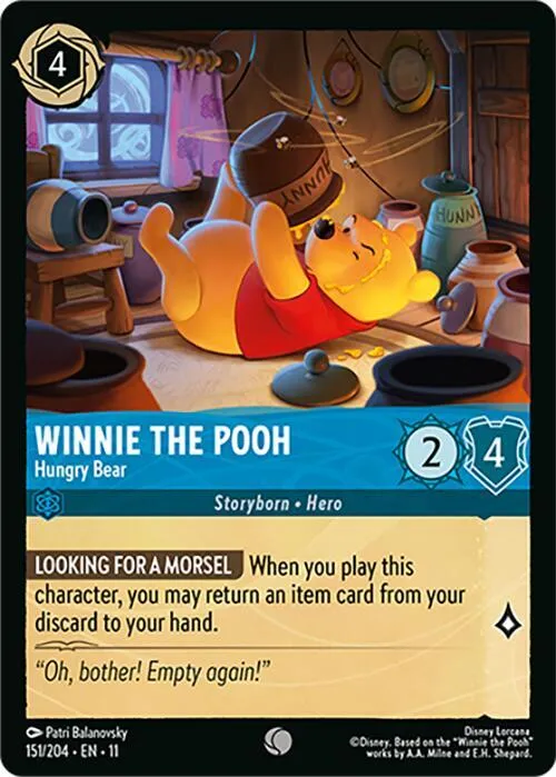 Winnie the Pooh - Hungry Bear - Cold Foil