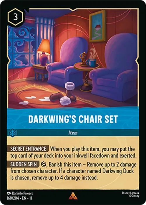 Darkwing's Chair Set - Cold Foil