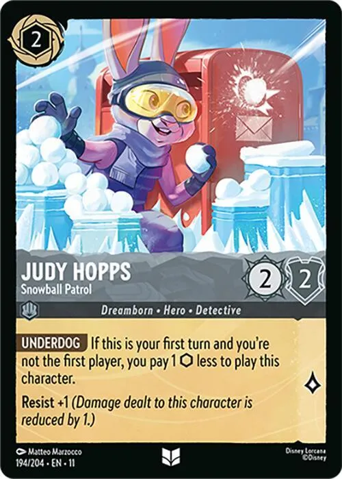 Judy Hopps - Snowball Patrol - Cold Foil
