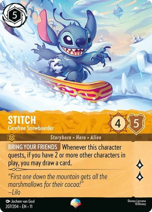 Stitch - Carefree Snowboarder