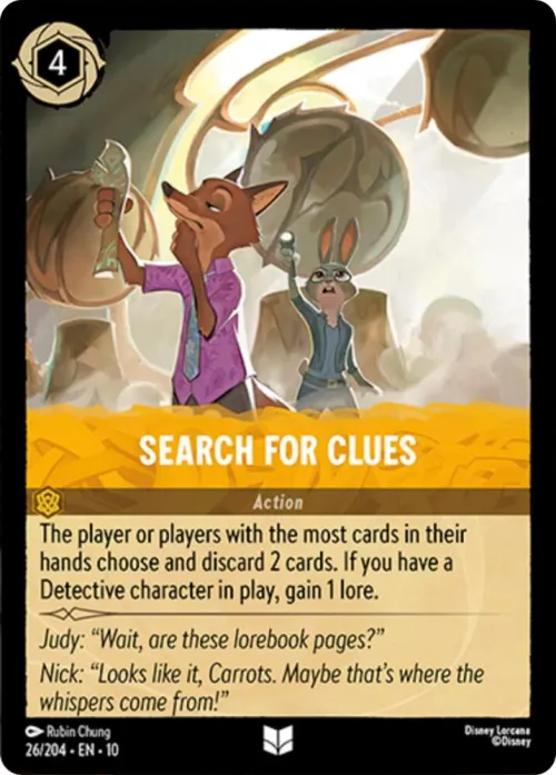 Search For Clues - Cold Foil