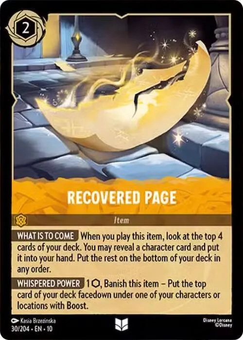 Recovered Page - Cold Foil