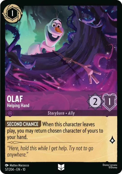Olaf - Helping Hand - Cold Foil