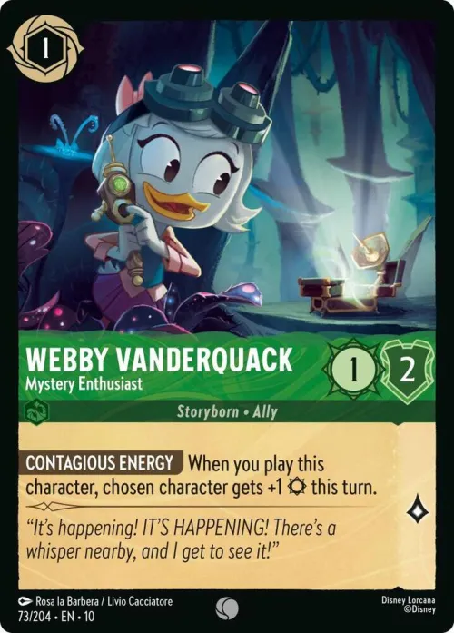 Webby Vanderquack - Mystery Enthusiast - Cold Foil