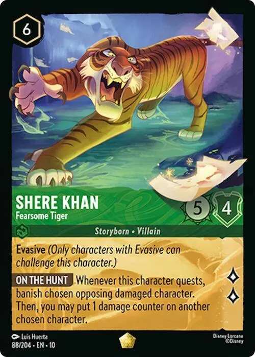 Shere Khan - Fearsome Tiger - Cold Foil