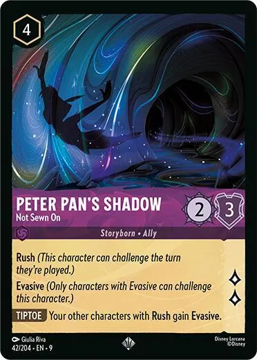 Peter Pan's Shadow - Not Sewn On - Cold Foil