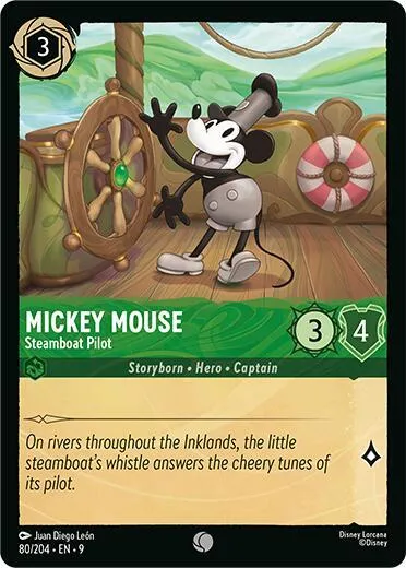 Mickey Mouse - Steamboat Pilot - Cold Foil