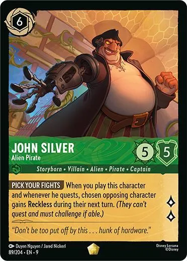 John Silver - Alien Pirate - Cold Foil