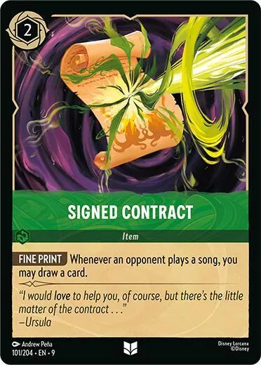 Signed Contract - Cold Foil