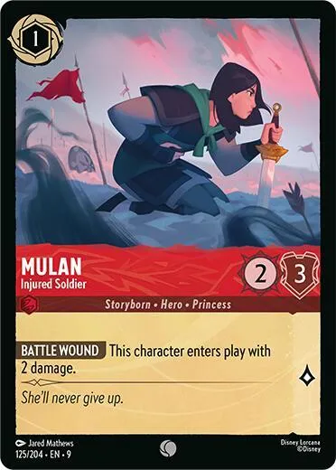 Mulan - Injured Soldier - Cold Foil
