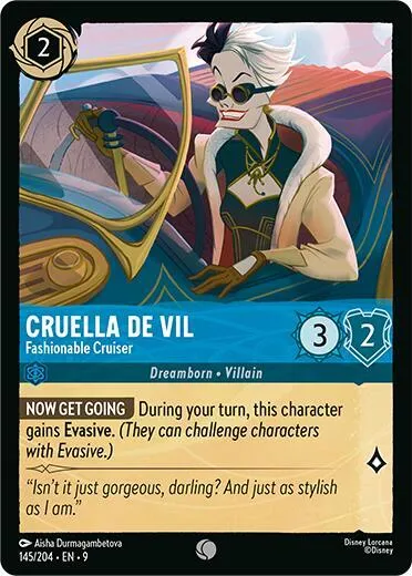 Cruella De Vil - Fashionable Cruiser - Cold Foil