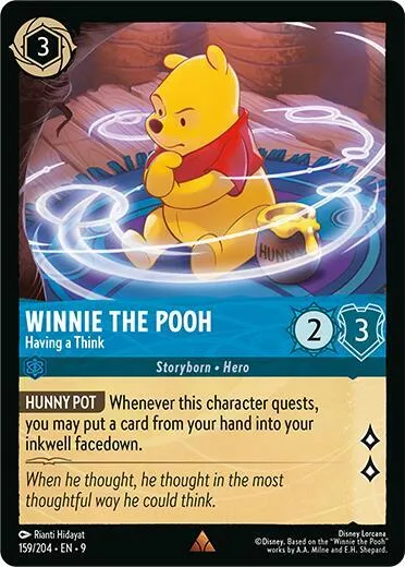 Winnie the Pooh - Having a Think - Cold Foil