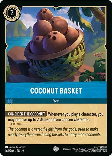 Coconut Basket - Cold Foil
