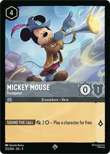 Mickey Mouse - Trumpeter - Cold Foil