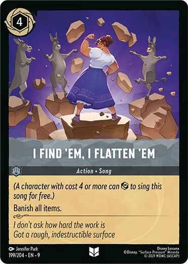 I Find 'Em, I Flatten 'Em - Cold Foil