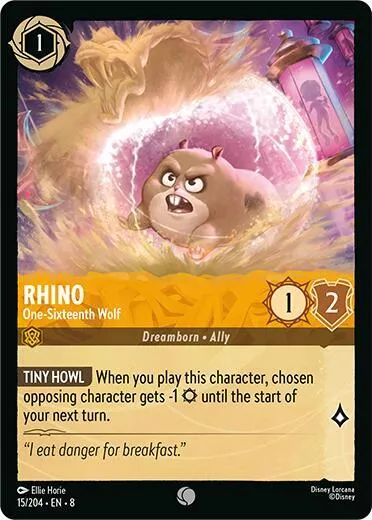 Rhino - One-Sixteenth Wolf - Cold Foil