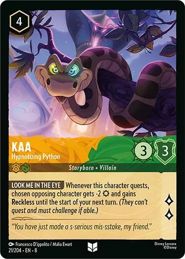 Kaa - Hypnotizing Python - Cold Foil