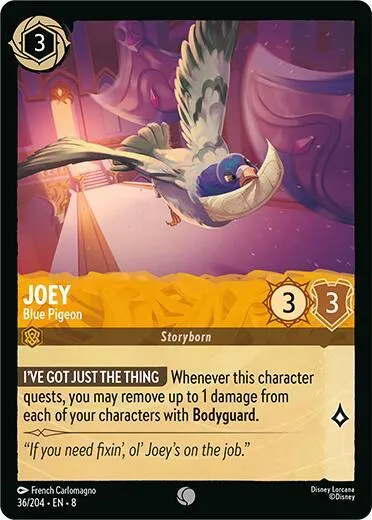 Joey - Blue Pigeon - Cold Foil