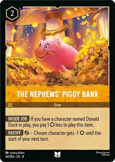 The Nephews' Piggy Bank - Cold Foil