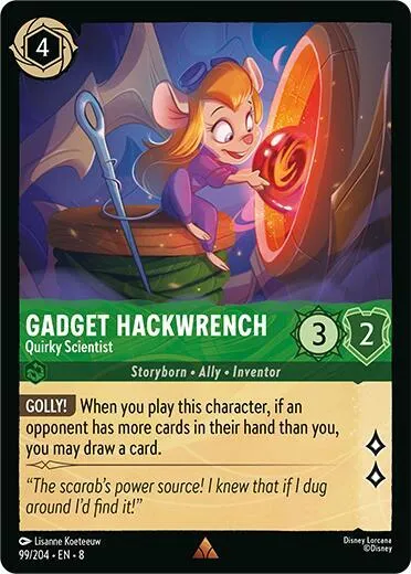 Gadget Hackwrench - Quirky Scientist - Cold Foil