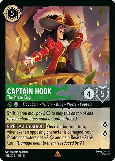 Captain Hook - The Pirate King - Cold Foil