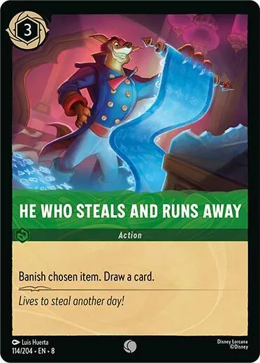 He Who Steals And Runs Away - Cold Foil
