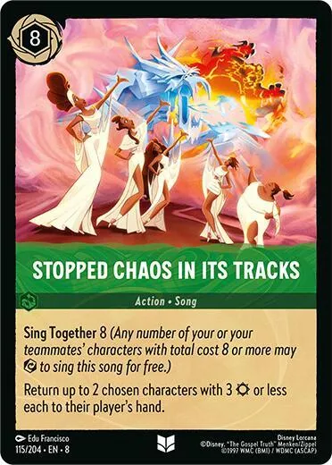 Stopped Chaos in Its tracks - Cold Foil
