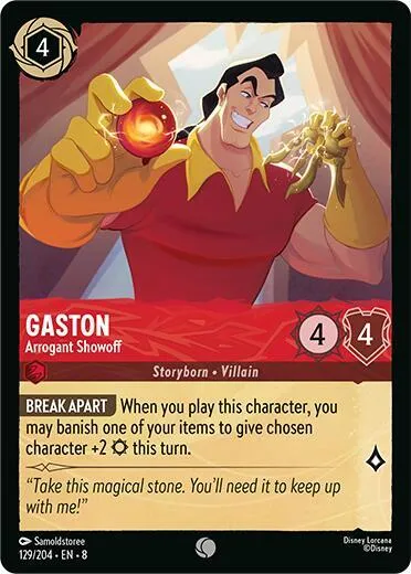 Gaston - Arrogant Showoff - Cold Foil