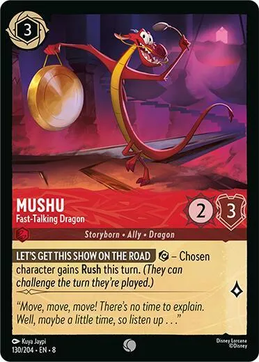Mushu - Fast-Talking Dragon - Cold Foil