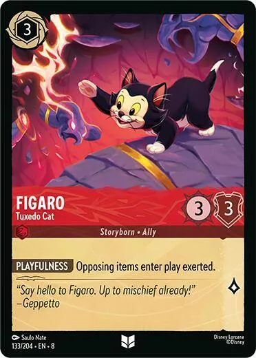 Figaro - Tuxedo Cat - Cold Foil