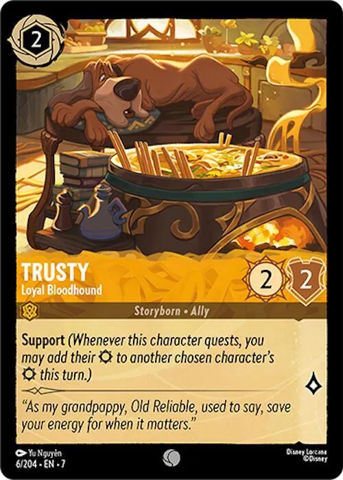 Trusty - Loyal Bloodhound - Cold Foil
