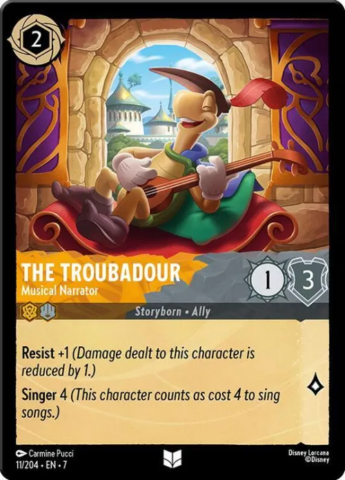 The Troubadour - Musical Narrator - Cold Foil